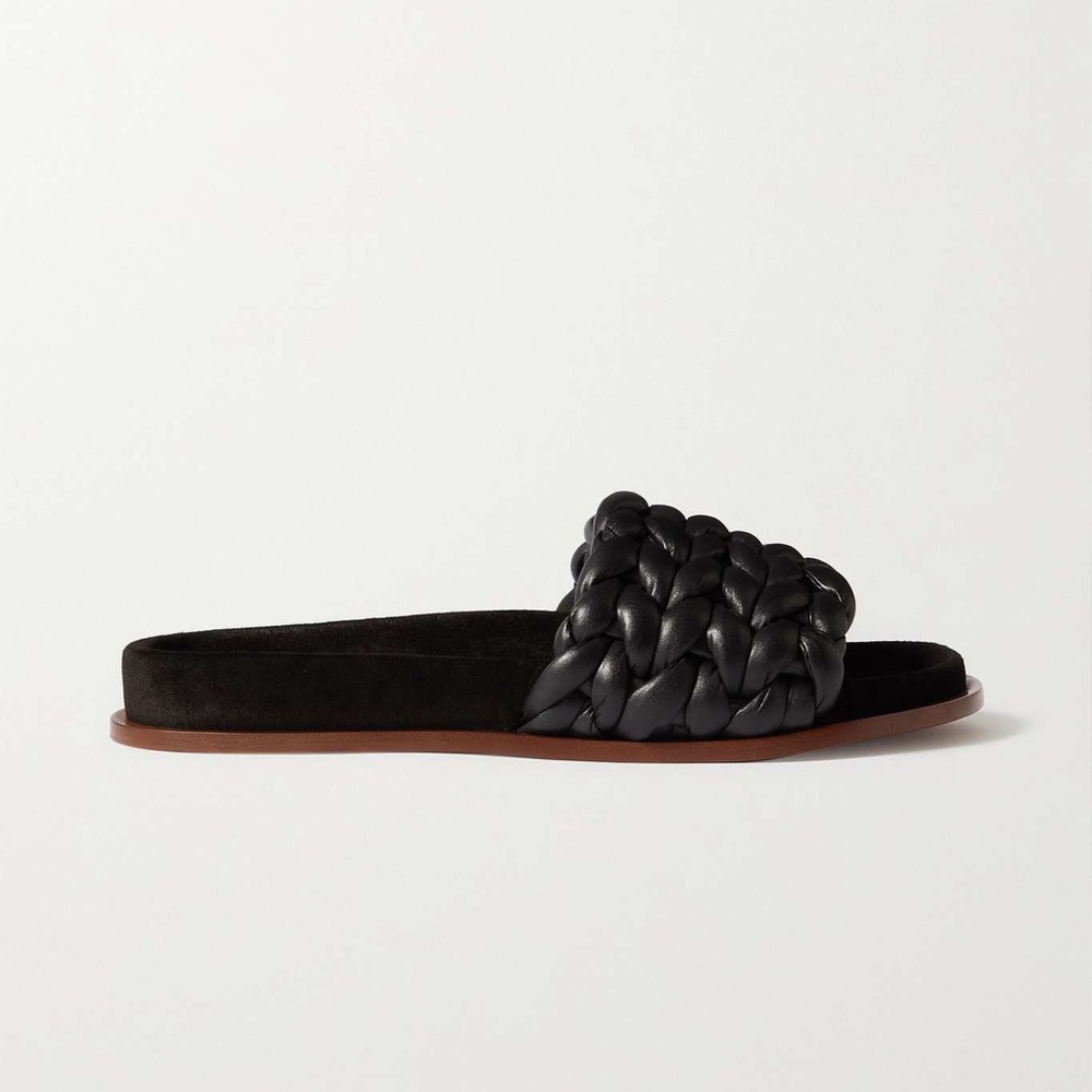 Chloé Kacey woven leather slides 36 $850